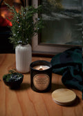 Rocky Mountain Juniper:  wood wick soy candle 8oz - Shopthatapp.ca