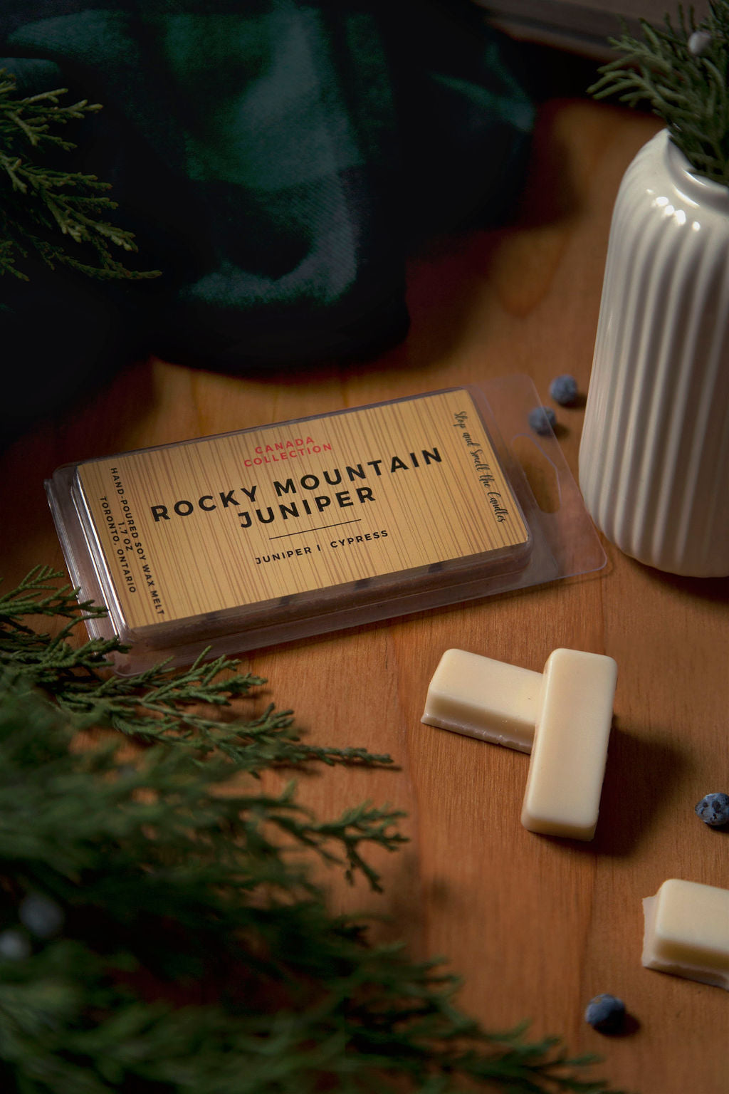 Wax melt bar: Rocky Mountain Juniper 1.75oz - Shopthatapp.ca