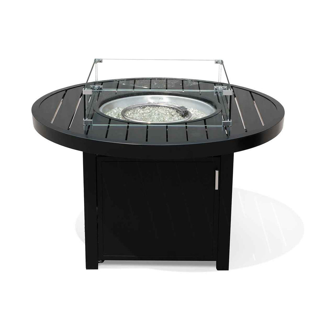 Aluminum Propane 42" Round Outdoor Fire Pit Table