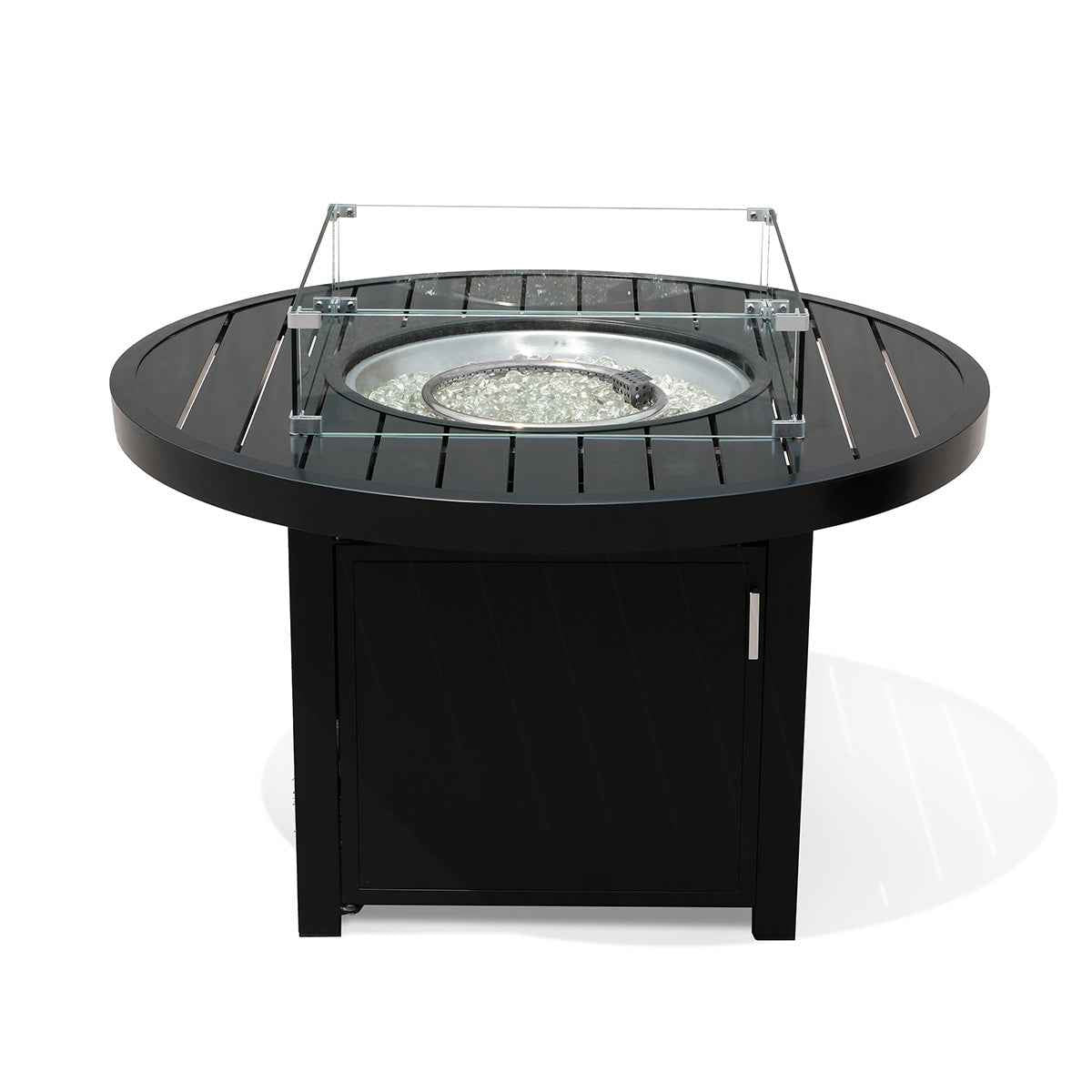 Aluminum Propane 42" Round Outdoor Fire Pit Table