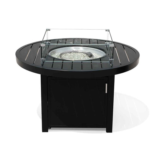 Aluminum Propane 42" Round Outdoor Fire Pit Table