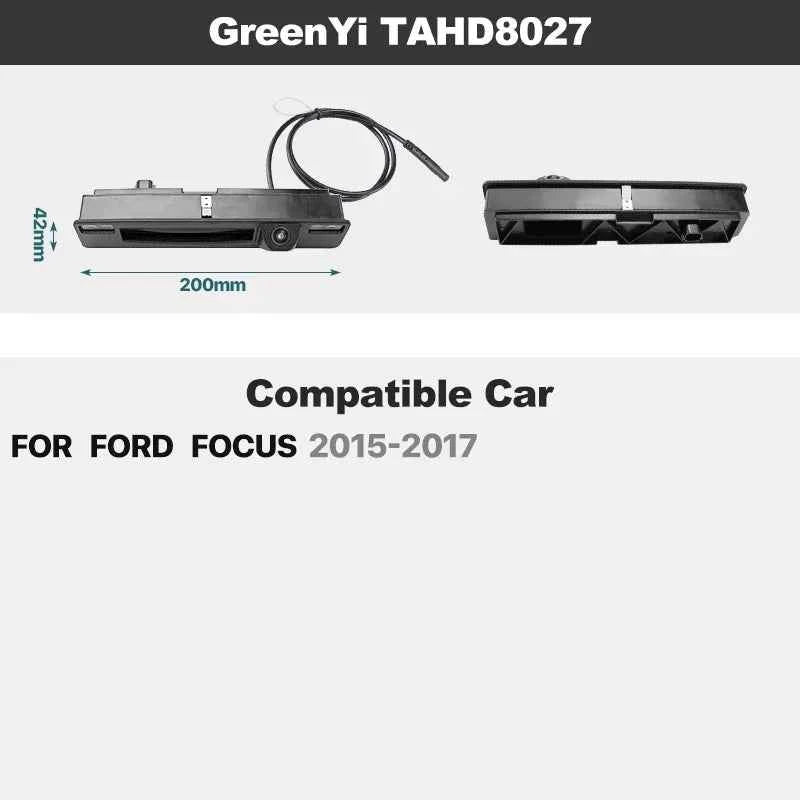 Dynamic Trajectory AHD Trunk Handle Camera For Ford Focus MK2 MK3 Mondeo Ranger Explorer C-Max Kuga Fiesta Fusion Backup Cam