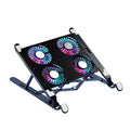 Foldable Laptop Cooling Pad with 4 Fans — Adjustable Notebook Stand for 13–17.3 Inch
