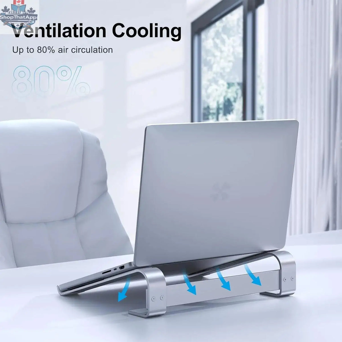 Laptop Stand for Desk MacBook Air Mac Book Pro M3 M2 M1 Dell XPS HP Xiaomi Lenovo 13 14 15.6 16 17 Inch Notebook Computer Riser - Shopthatapp.ca