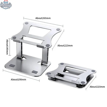 Laptop Stand Adjustable Aluminum Alloy Notebook Tablet Stand Up to 17 Inch Laptop Portable Fold Holder Cooling Bracket Support - Shopthatapp.ca