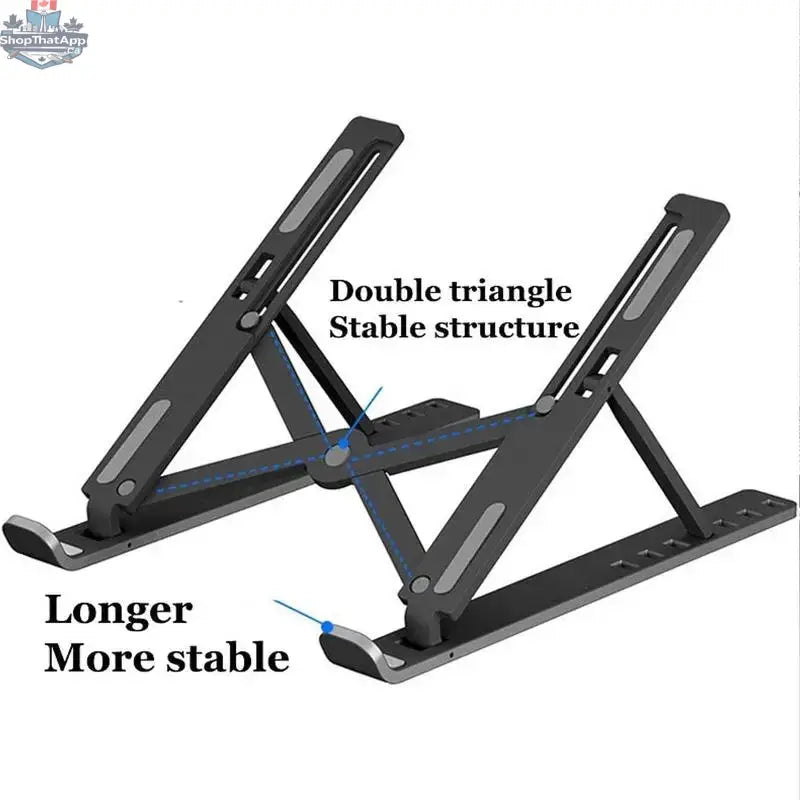 Notebook Stand Bracket Cooling Laptop Bracket Portable Adjustable Height Computer Stand For Notebook Laptop Computer Tablet - Shopthatapp.ca