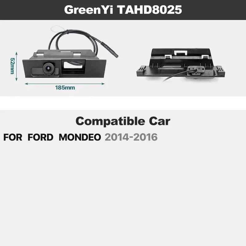 Dynamic Trajectory AHD Trunk Handle Camera For Ford Focus MK2 MK3 Mondeo Ranger Explorer C-Max Kuga Fiesta Fusion Backup Cam