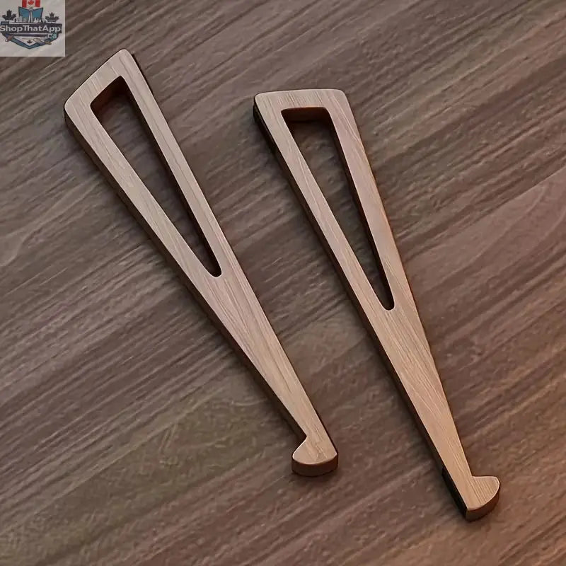 Portable Foldable Wooden Laptop Stand - Ergonomic 12° Adjustable Angle,  Compact Bamboo Desktop Riser for Tablets and Notebooks - Shopthatapp.ca