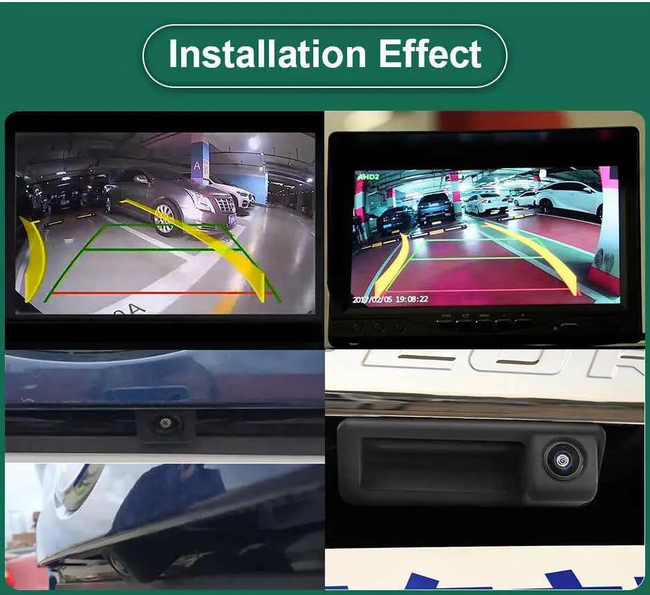 Dynamic Trajectory AHD Trunk Handle Camera For Ford Focus MK2 MK3 Mondeo Ranger Explorer C-Max Kuga Fiesta Fusion Backup Cam