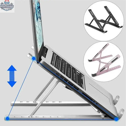 Notebook Stand Bracket Cooling Laptop Bracket Portable Adjustable Height Computer Stand For Notebook Laptop Computer Tablet - Shopthatapp.ca