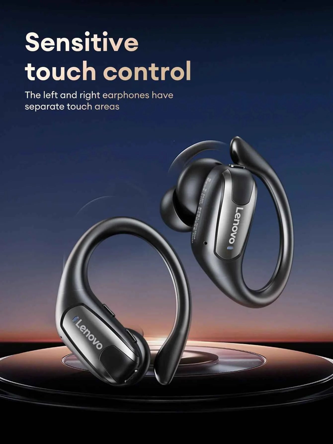 Lenovo EA305 OWS Wireless Bluetooth V5.4 Earphones Long Endurance Headphones Waterproof Sport Earphones LP75 Gaming Earbuds