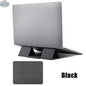 Portable Laptop Holder Desk Folding Desk Support PU Leather Stand Laptop Expansion Cooling Laptop Adjustable Stand Rack Bracket - Shopthatapp.ca