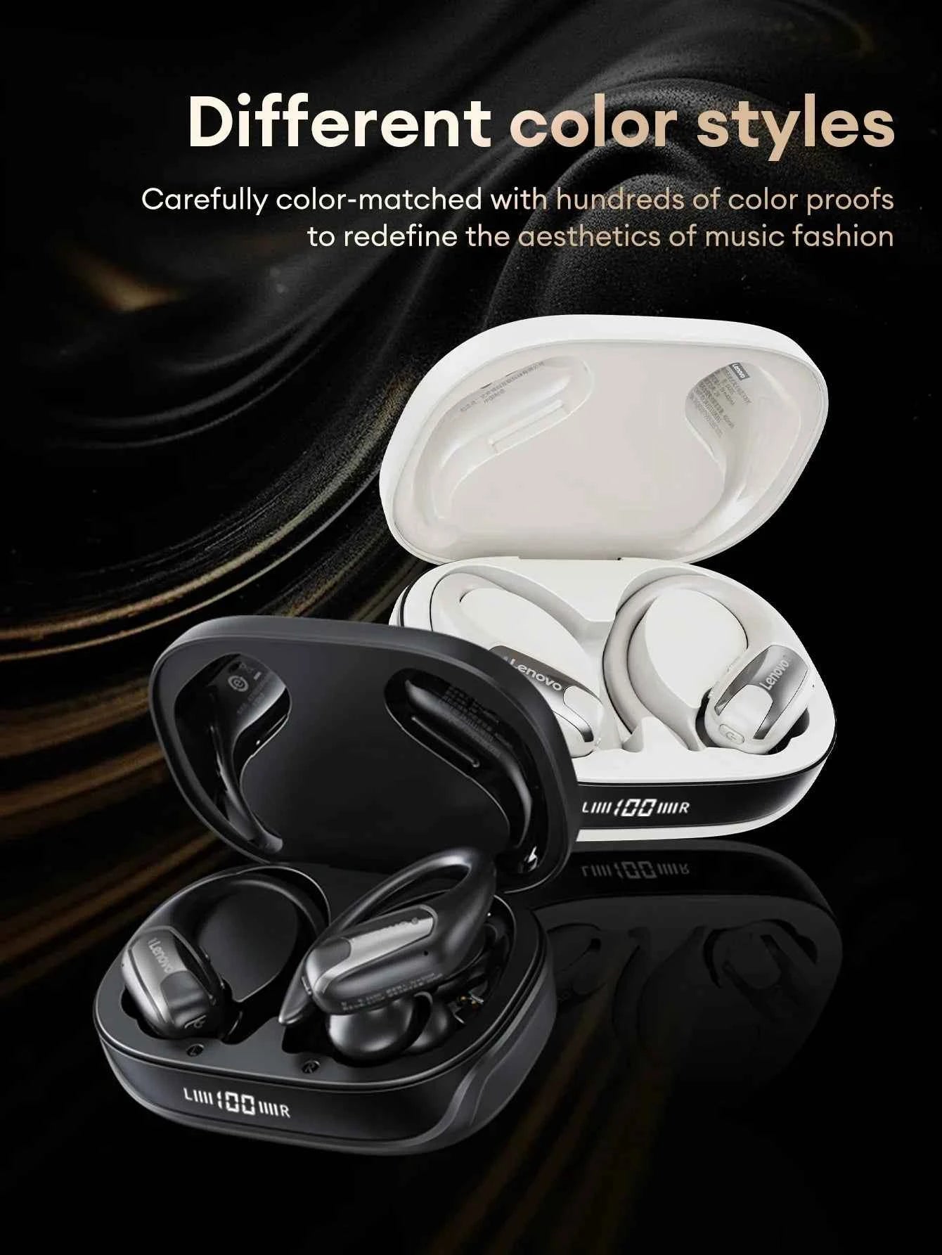 Lenovo EA305 OWS Wireless Bluetooth V5.4 Earphones Long Endurance Headphones Waterproof Sport Earphones LP75 Gaming Earbuds