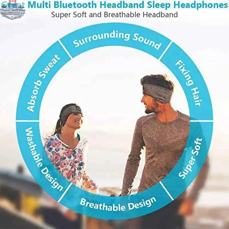 777tech Bluetooth sleep eye mask headphones with soft elastic headband and built-in music earphones for comfortable sleep and relaxation