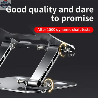 Laptop Stand Adjustable Aluminum Alloy Notebook Tablet Stand Up to 17 Inch Laptop Portable Fold Holder Cooling Bracket Support - Shopthatapp.ca