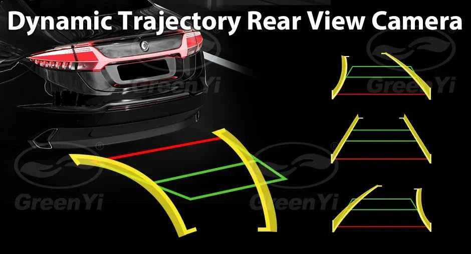 Dynamic Trajectory AHD Trunk Handle Camera For Ford Focus MK2 MK3 Mondeo Ranger Explorer C-Max Kuga Fiesta Fusion Backup Cam