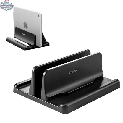 Vertical Laptop Stand Plastic Portable Macbook/Tablet/Phone Holder Adjustable Desktop Notebook Dock Space Save Accessory-Vaydeer - Shopthatapp.ca