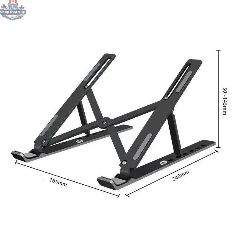 8 Gear Foldable  Laptop plastic Stand Holder Portable Notebook Support Base Adjustable Riser Cooling Bracket  Cooler Accessories - Shopthatapp.ca