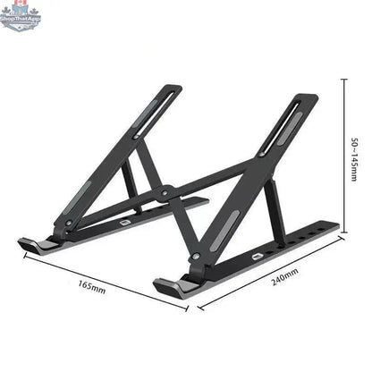 8 Gear Foldable  Laptop plastic Stand Holder Portable Notebook Support Base Adjustable Riser Cooling Bracket  Cooler Accessories - Shopthatapp.ca