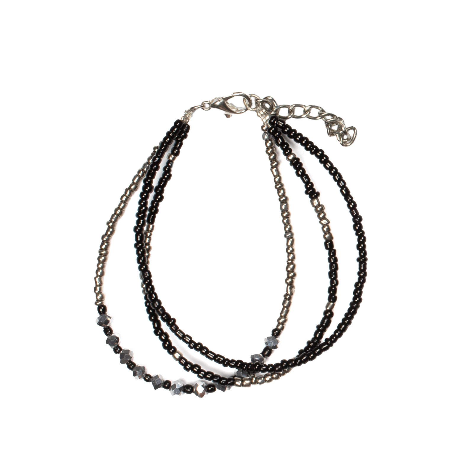 Triple Strand Crystal Bead Bracelet for Stylish Elegance - Shopthatapp.ca