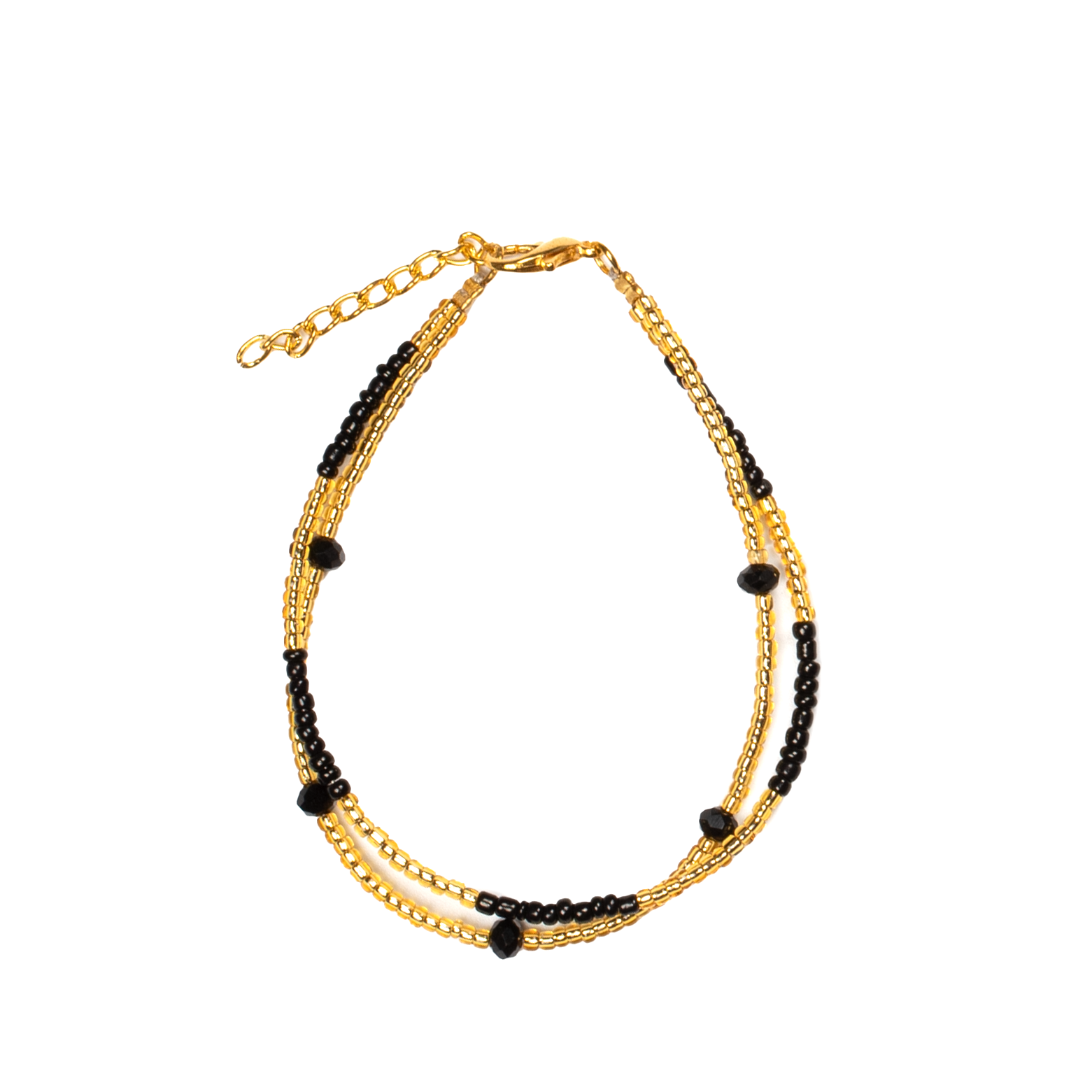 Double Strand Crystal Bead Bracelet – Elegant & Stylish Accessory - Shopthatapp.ca