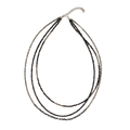Triple Strand Crystal Bead Necklace for Elegant Style - Shopthatapp.ca