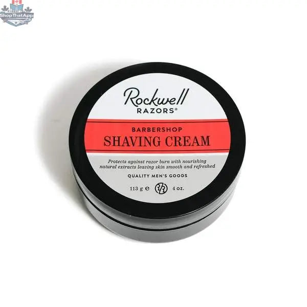 Rockwell Razors Shave Cream Barbershop Scent (4oz / 113g) - Shopthatapp.ca
