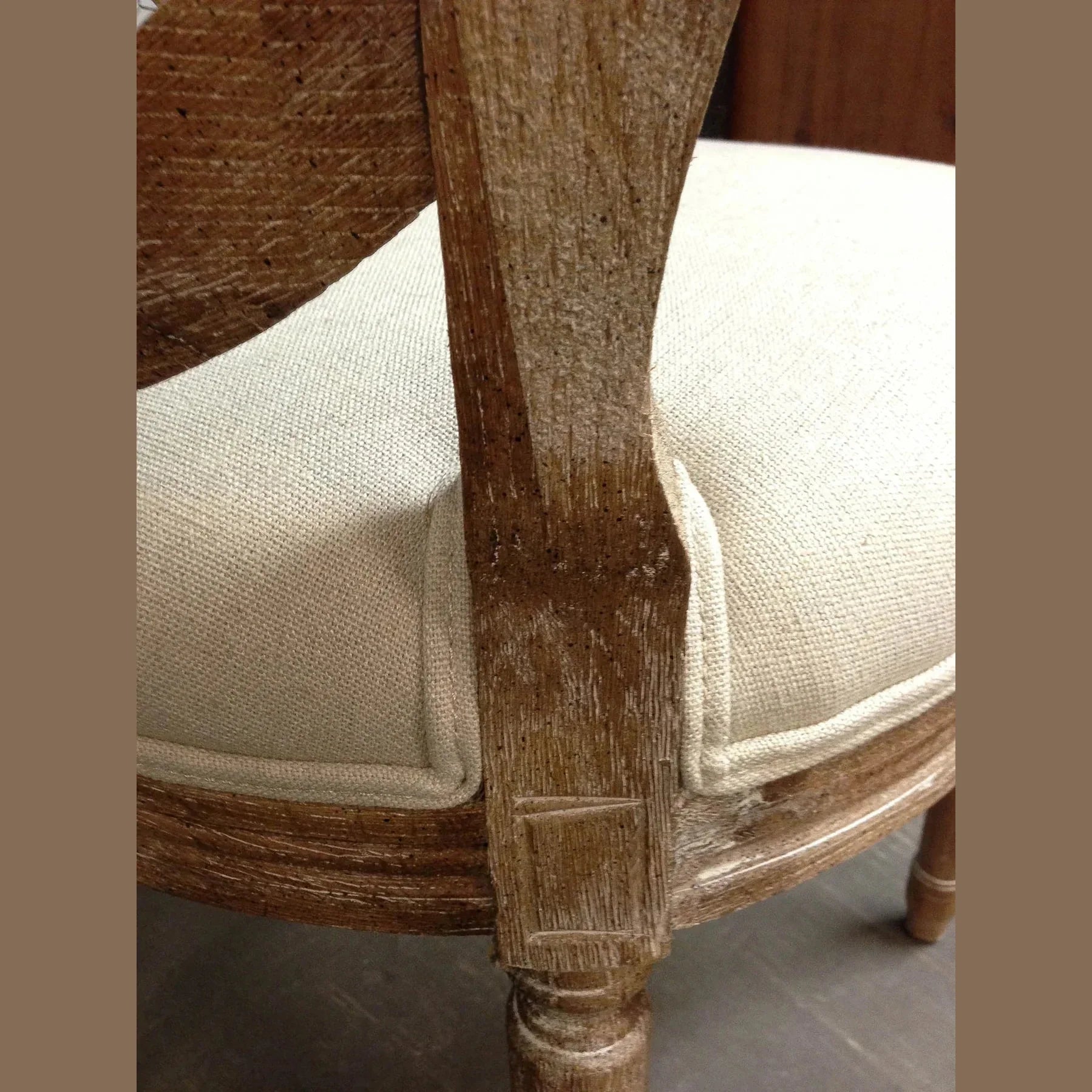 Napoleon Dining Chair w/ Cane Back- Antique Linen - Www.Shopthatapp.ca