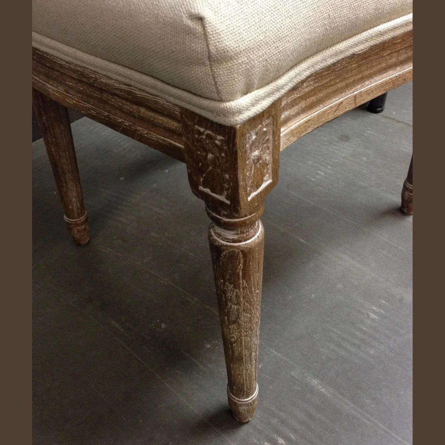 Napoleon Dining Chair w/ Cane Back- Antique Linen - Www.Shopthatapp.ca