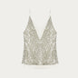 Dream Catcher Two-Piece Suspender with Sequined Net Pattern and Deep V Waist for Summer - Shopthatapp.ca