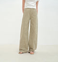 Carol Pie Calla Lily Print Wide-Leg Jeans for Women - Loose High-Waisted Design