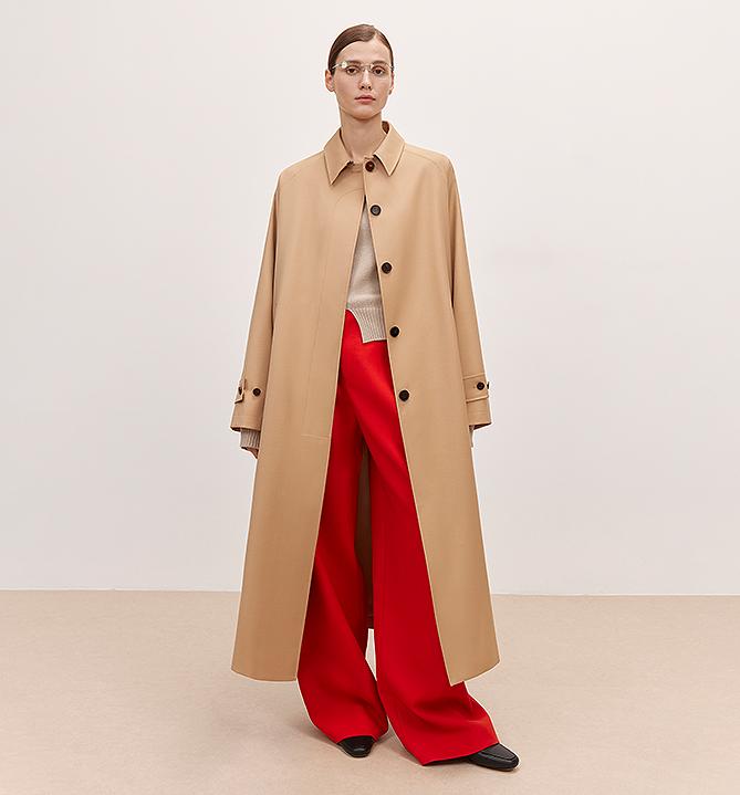 Fragrant Moment Trench Coat for Women - Stylish Mid-Length Overcoat for Petite Figures in High-End British Design
