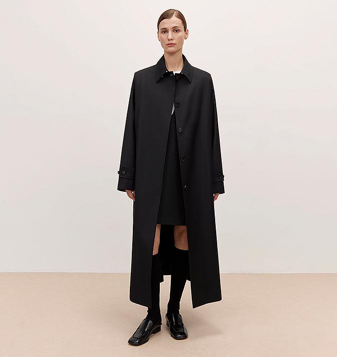 Fragrant Moment Trench Coat for Women - Stylish Mid-Length Overcoat for Petite Figures in High-End British Design
