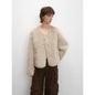 Darcy Manor Sheepskin Coat - Imported Tuscan Straight Wool Short Fur with Sweetheart Collar - Shopthatapp.ca