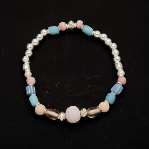 Beaded Silver Plate Bracelet – Elegant Accessory for Any Occasion - Shopthatapp.ca