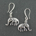 Elephant Charm Earrings in Silver Plate - Shopthatapp.ca