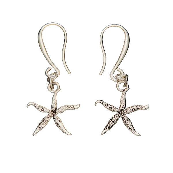 Starfish Charm Earrings in Silver Plate - Shopthatapp.ca