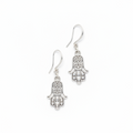 Hasma Charm Earrings in Silver Plate - Shopthatapp.ca