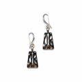 Beaten Earrings in Silver Plate - Elegant Silver Plated Beaten Earrings - Shopthatapp.ca