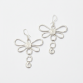 Large Dragonfly Earrings In Silver Plate - Shopthatapp.ca