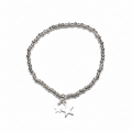 Star Charm Bracelet Silver Plate - Elegant Silver Jewelry - Shopthatapp.ca
