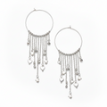 Silver Plate Ring Charms Earrings - Elegant and Stylish Accessories - Shopthatapp.ca