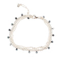 Double Disc Chain Bracelet - Silver Plate - Shopthatapp.ca