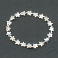 Elasticated Star Bracelet In Silver Plate - Shopthatapp.ca
