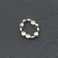 Elasticated Silver Disc Ring in Silver Plate - Shopthatapp.ca