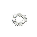 Elasticated Silver Plated Star Ring - Shopthatapp.ca