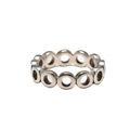 Open Discs Ring in Silver Plate - Elegant Silver Plated Open Discs Ring - Shopthatapp.ca