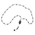 Lava Stone Necklace With Pebble in Silver Plate - Shopthatapp.ca