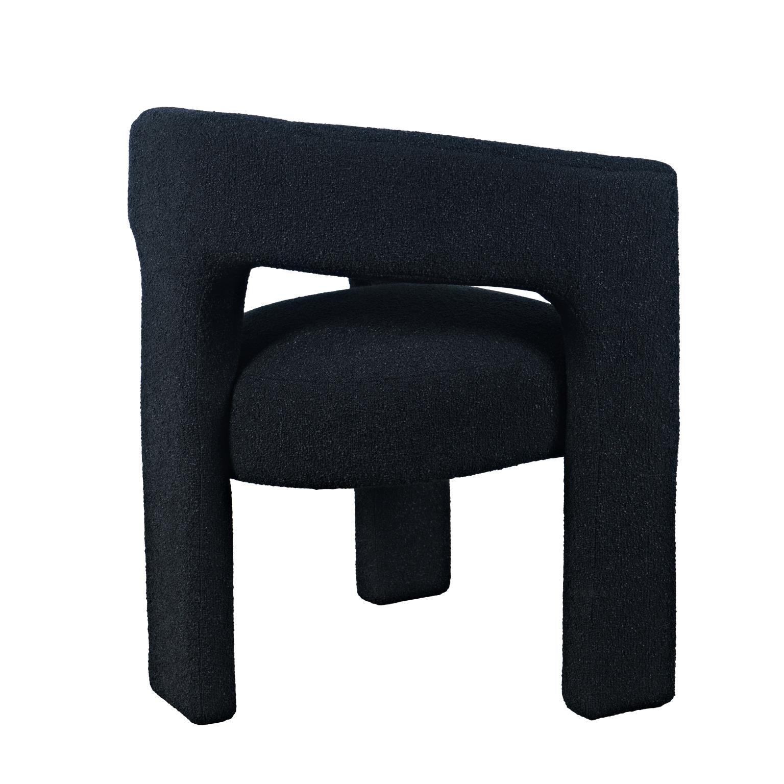 Sven Upholstered Dining Chair in Bouclé Fabric - Www.Shopthatapp.ca