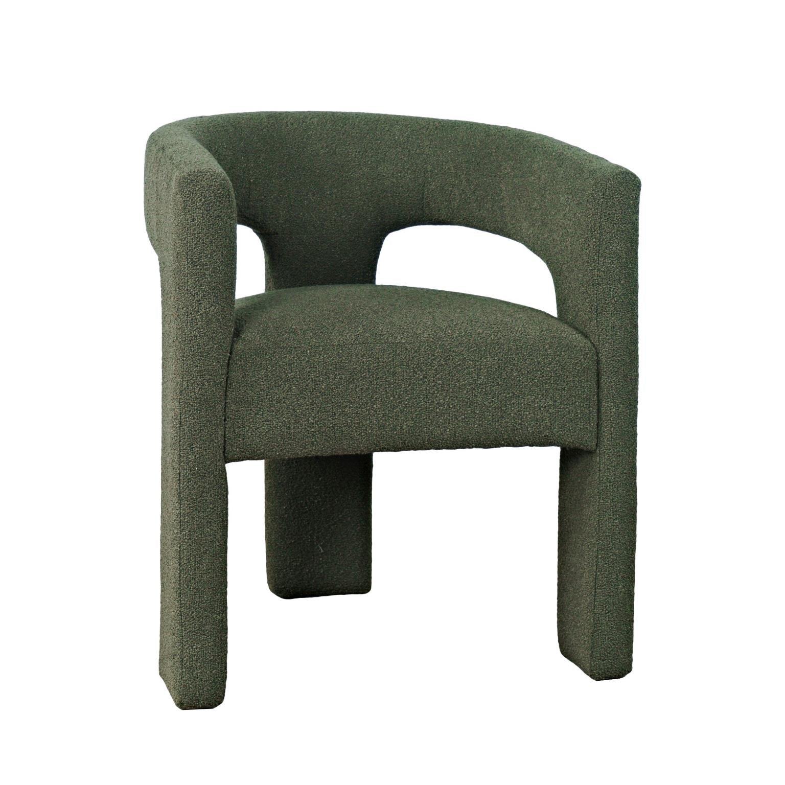 Sven Upholstered Dining Chair in Bouclé Fabric - Www.Shopthatapp.ca